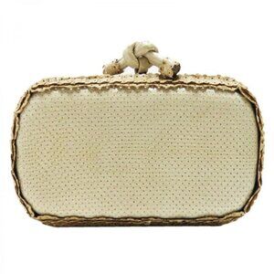 Bottega Veneta All Leather Knot Clutch